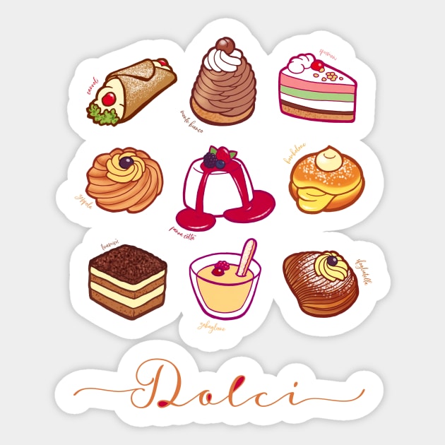 Italian Dolci Sticker by Cedarseed